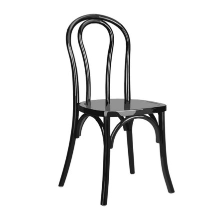 Black Finished Thonet Bentwood Chair - Iconic Restaurant Chair Design