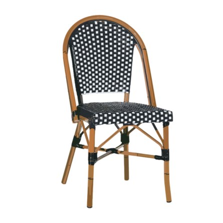 Black and White French Bistro Chair - Iconic Restaurant Chair Design