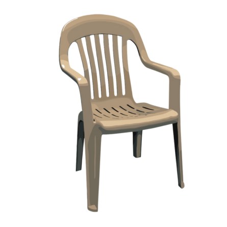 Creme Color Monobloc Chair - Iconic Restaurant Chair Design