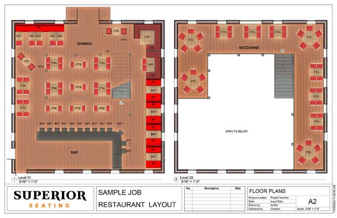 restaurant floor plan and layout service