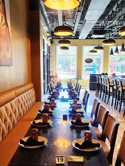 Custom booths and chairs for Indian restaurant 
