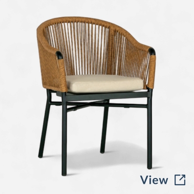 Brezza Stackable Outdoor Rope Armchair