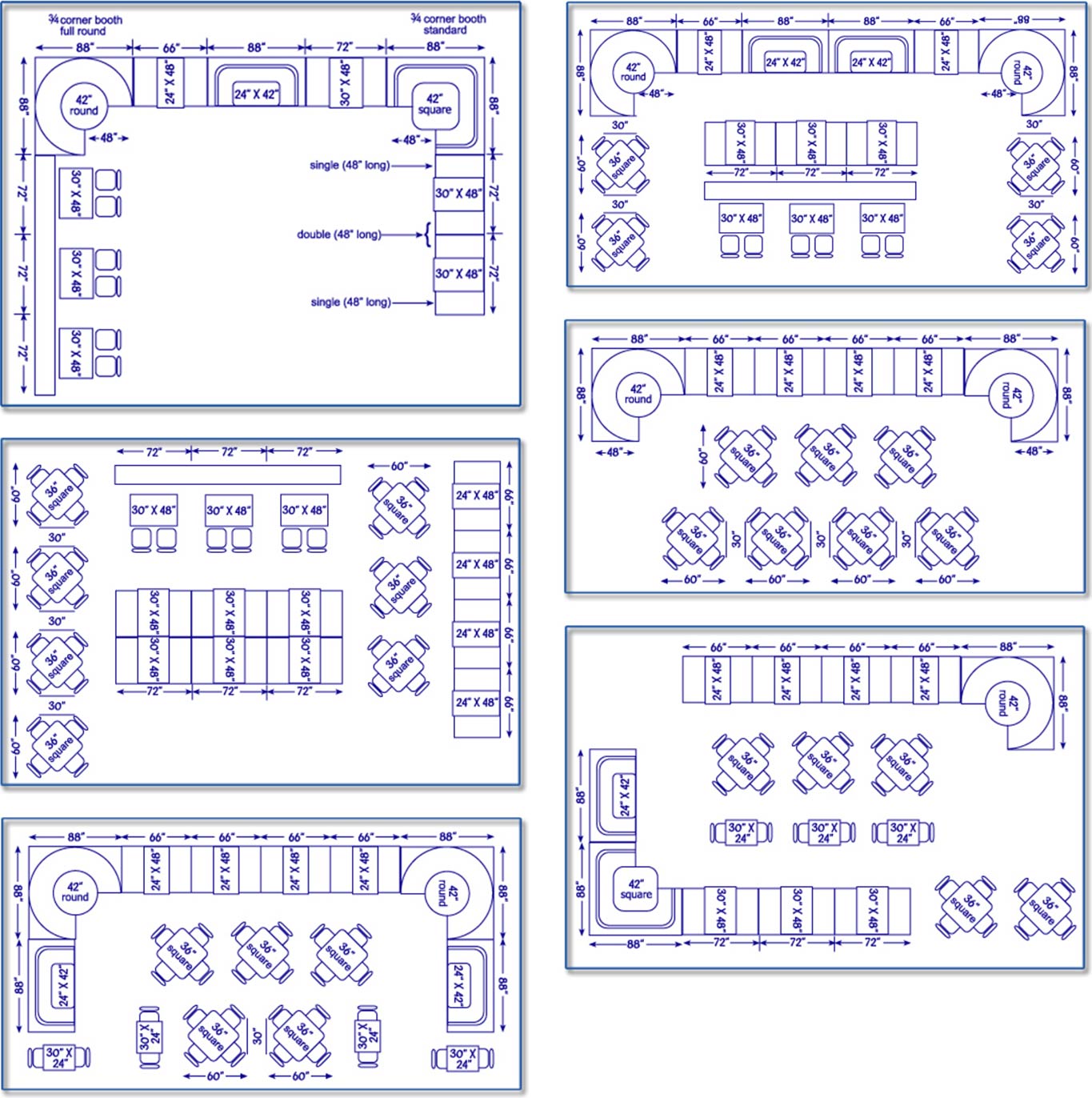 Restaurant Seating Standards